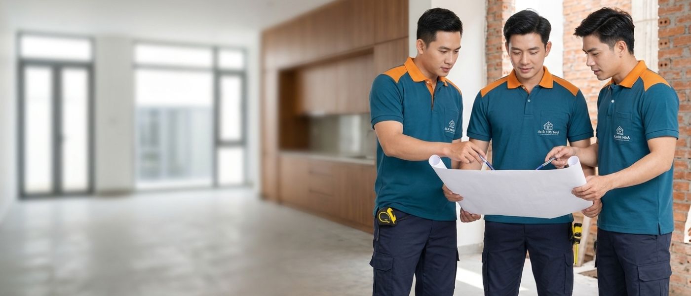 Đội ngũ Công ty TNHH Kiến Tạo Tuệ Quân – thương hiệu Thợ Sửa Nhà