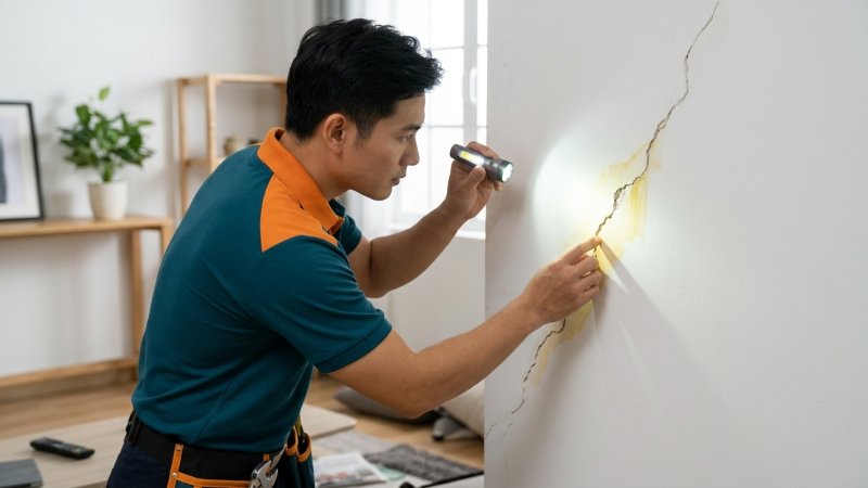 Vết nứt và ố vàng trên tường – dấu hiệu ngôi nhà cần sửa chữa sớm