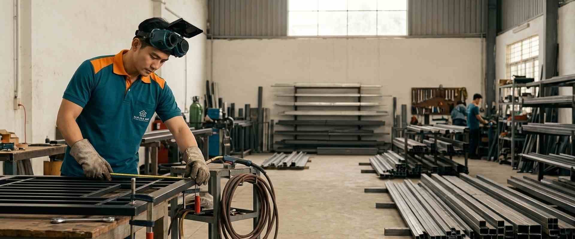Thợ cơ khí hàn và lắp cửa sắt, lan can tại TP.HCM