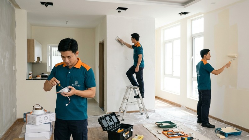 Đội thợ sửa nhà trọn gói, cải tạo nhà phố tại TP.HCM