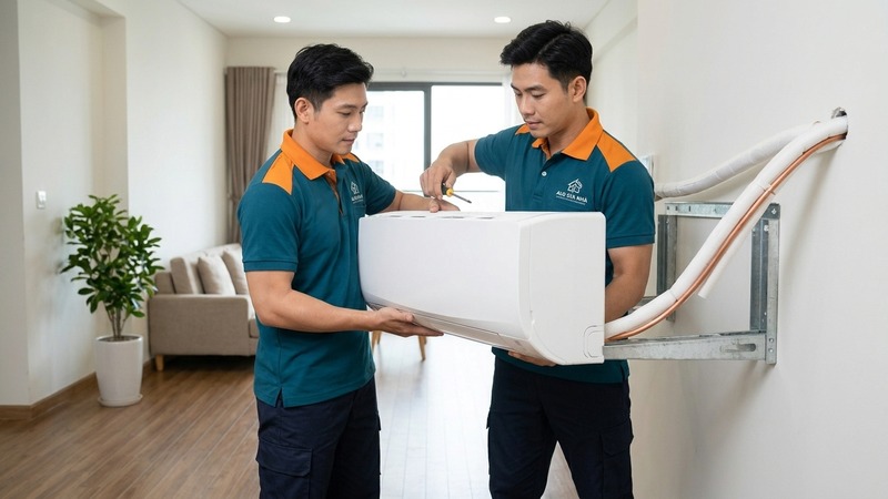 Thợ tháo lắp, di dời máy lạnh treo tường