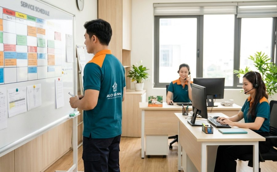 Văn phòng điều phối lịch thợ của Thợ Sửa Nhà